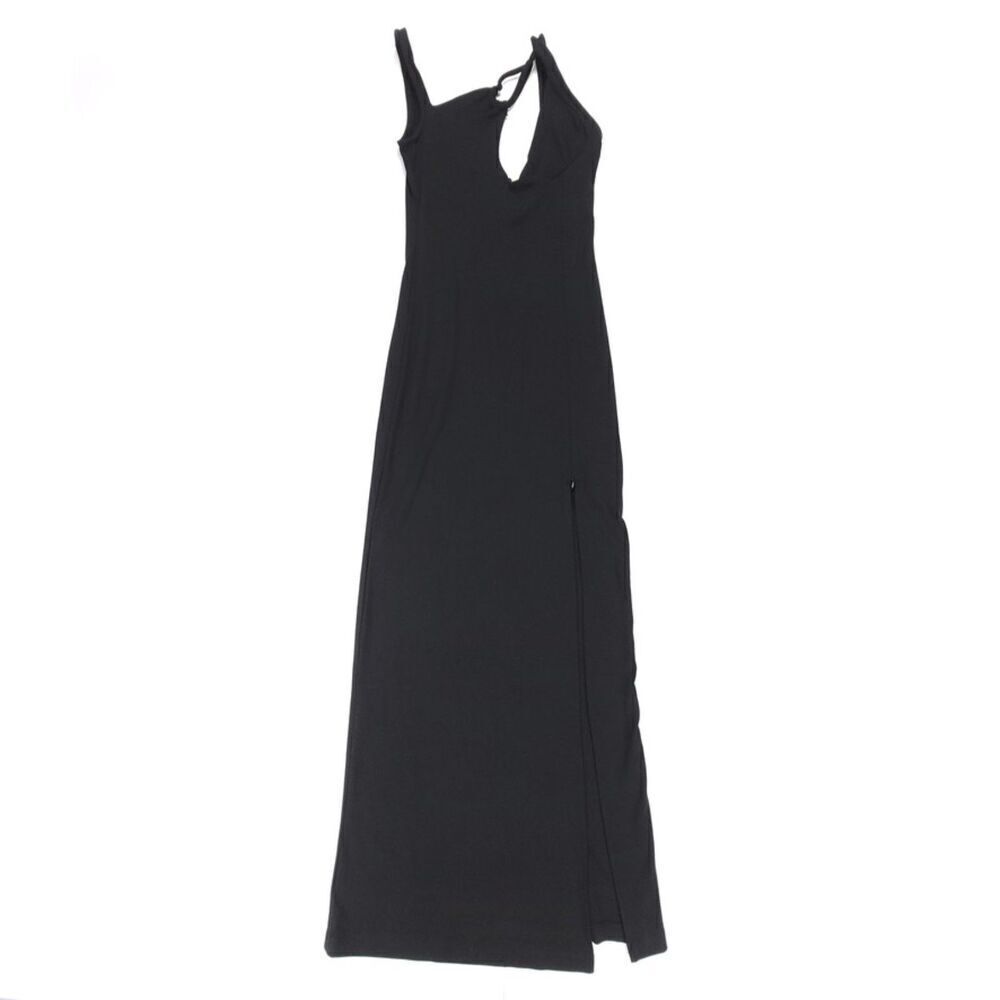IAmNotBasic Akiko Strappy Cutout Side Slit Plunging Maxi Dress Prom Y2k Minimal